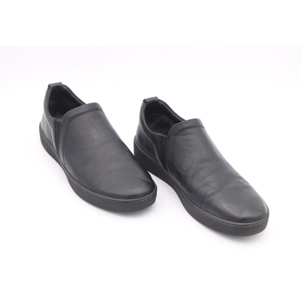 Vince Men's Slip On Leather Loafers Black Sz 12M